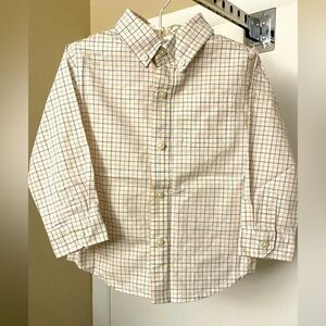 Janie and Jack Button Down Cotton Long Sleeve 2T
